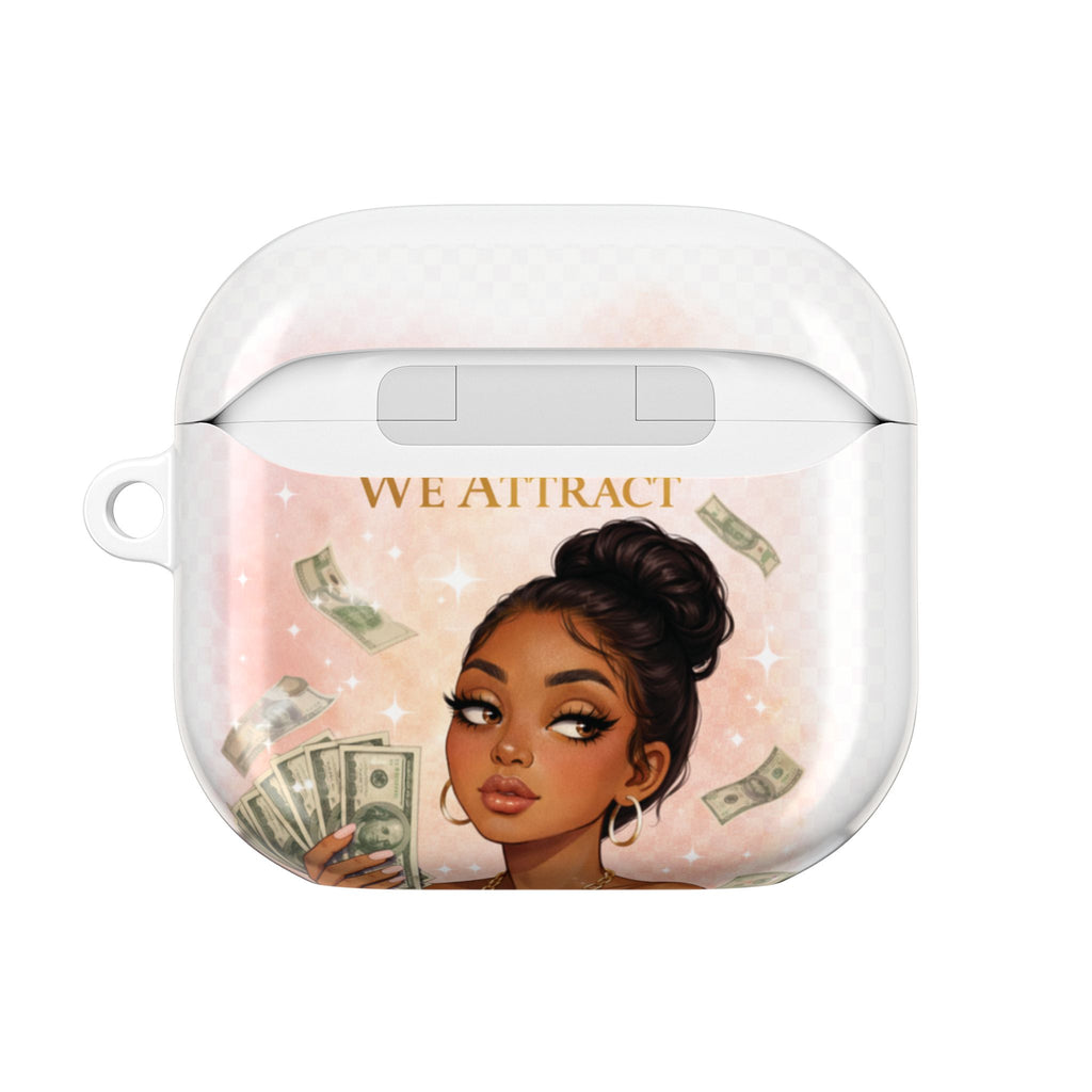 AirPod Case — “Pretty Girls Don’t Chase… We Attract” Trendy Protective Cover