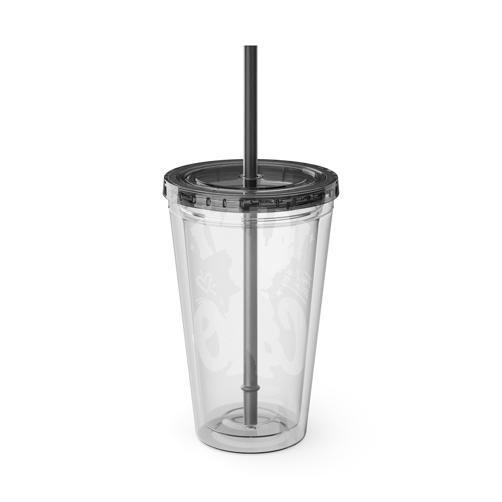 Mini CEO 16oz Tumbler with Straw – Cute Pink Boss Baby Drink Cup