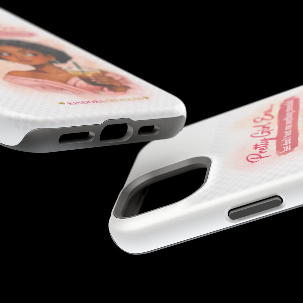 Phone Case — "Pretty Girl Era" Magnetic Impact-Resistant Case (Coffee & Bonnet Design)