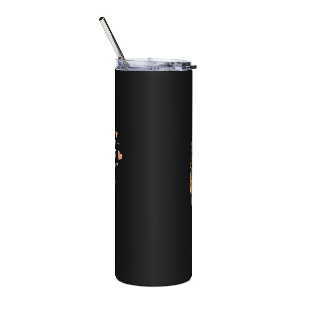 Chic Black Girl Magic Illustration Tumbler | 20oz Stainless Steel