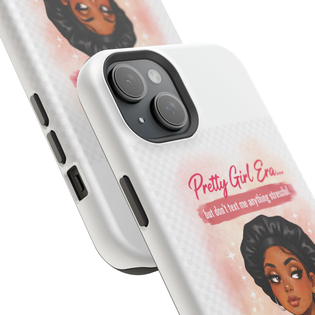 Phone Case — "Pretty Girl Era" Magnetic Impact-Resistant Case (Coffee & Bonnet Design)