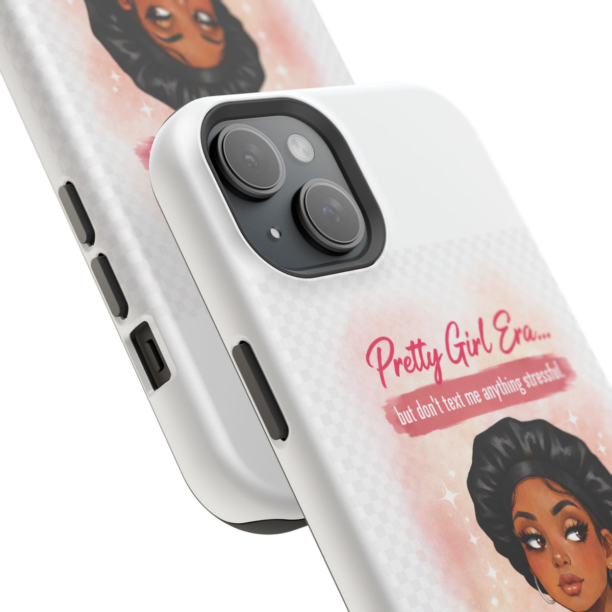 Phone Case — "Pretty Girl Era" Magnetic Impact-Resistant Case (Coffee & Bonnet Design)