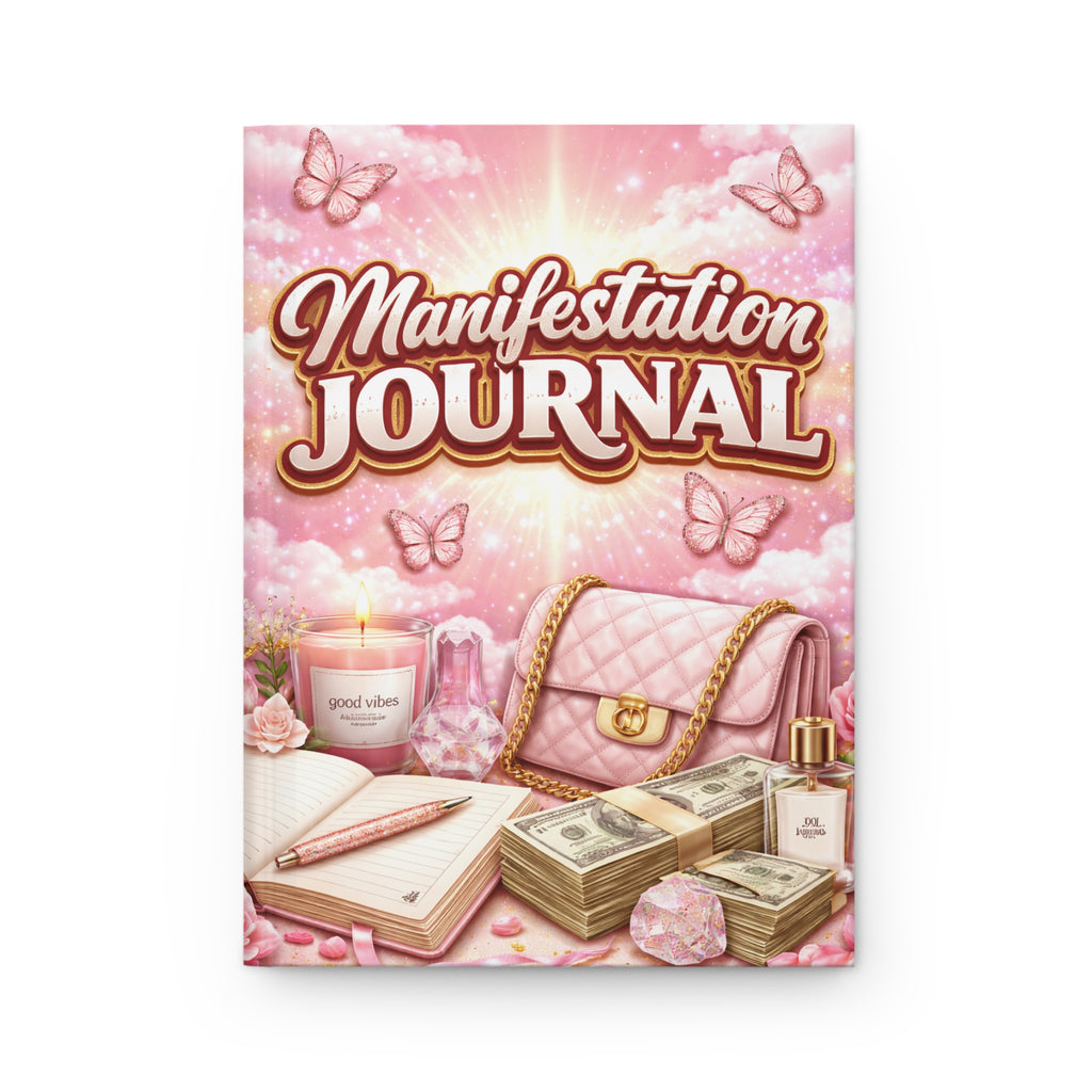 Manifestation Journal — Pink Luxury Vision Notebook for Gratitude, Goals & Law of Attraction