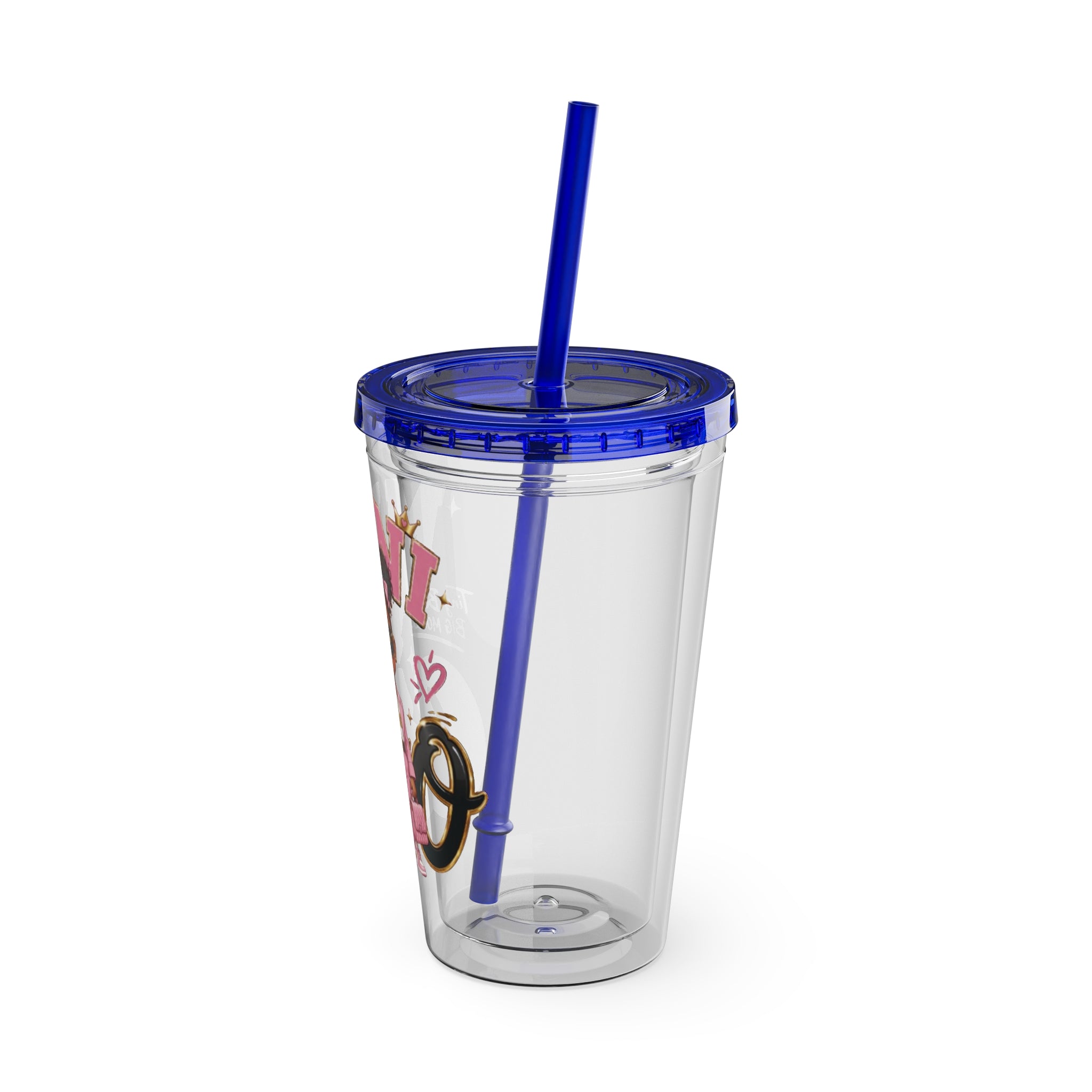Mini CEO 16oz Tumbler with Straw – Cute Pink Boss Baby Drink Cup