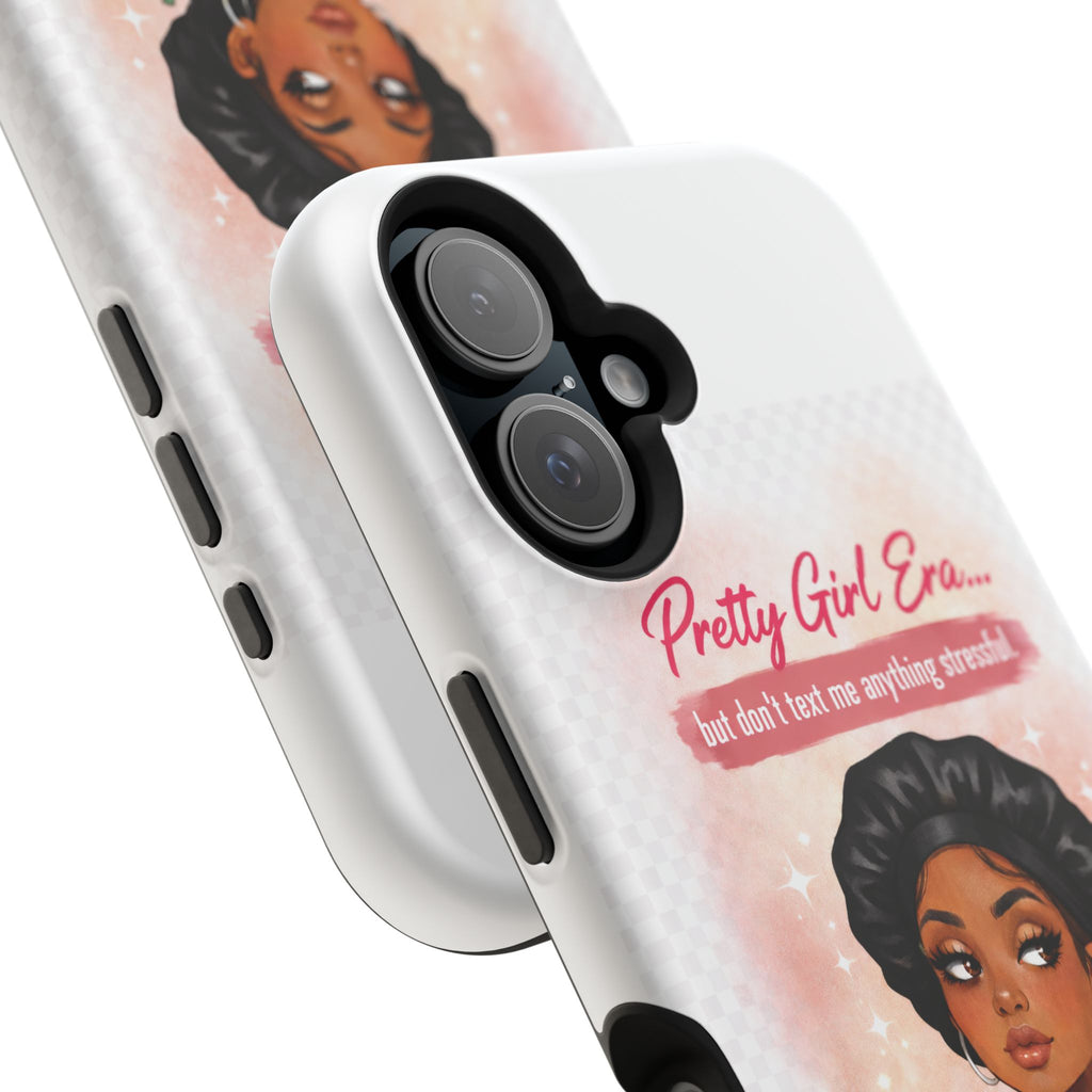 Phone Case — "Pretty Girl Era" Magnetic Impact-Resistant Case (Coffee & Bonnet Design)