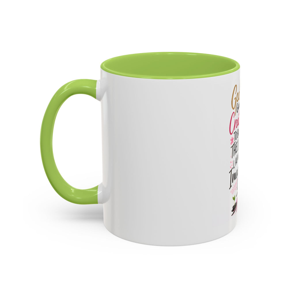 Inspirational Coffee Mug — "God Give Me Creativity to Build the Life I Always Imagined"