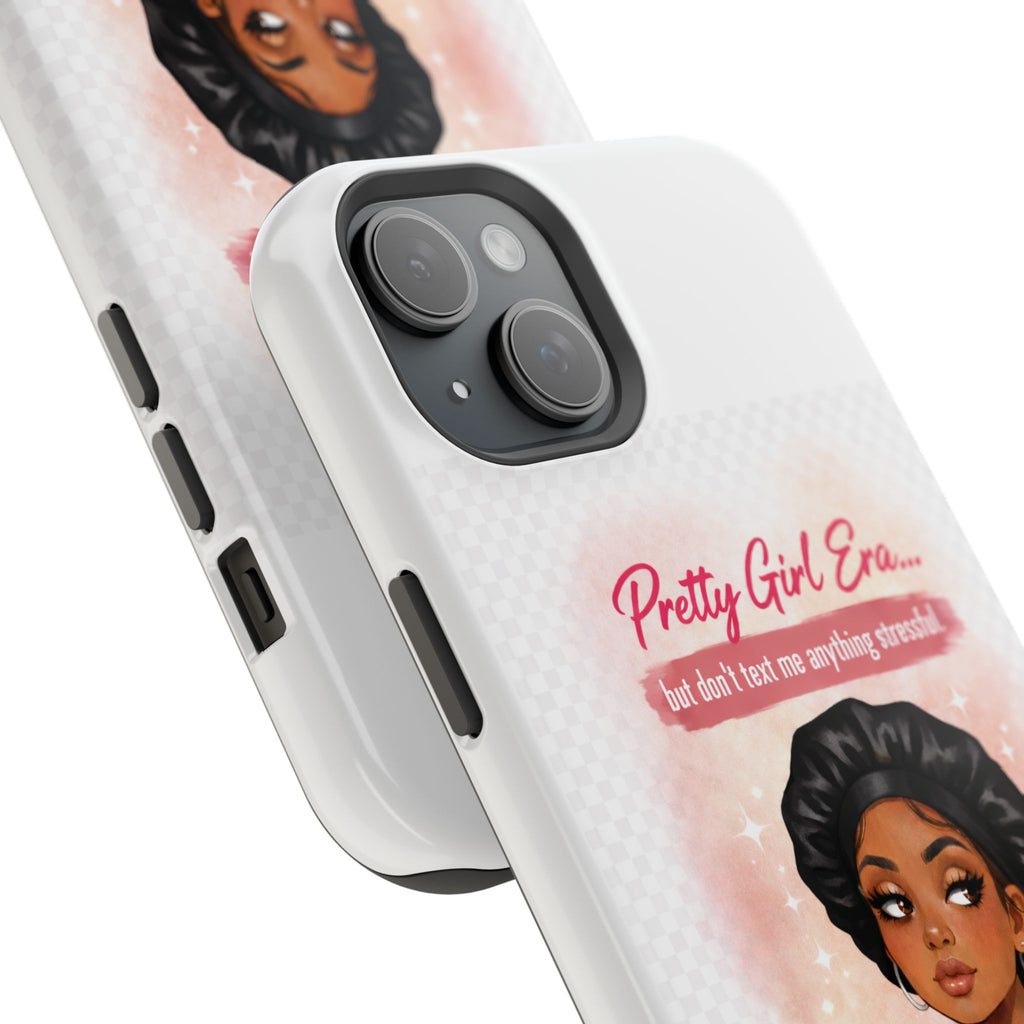 Phone Case — "Pretty Girl Era" Magnetic Impact-Resistant Case (Coffee & Bonnet Design)