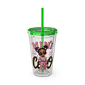 Mini CEO 16oz Tumbler with Straw – Cute Pink Boss Baby Drink Cup