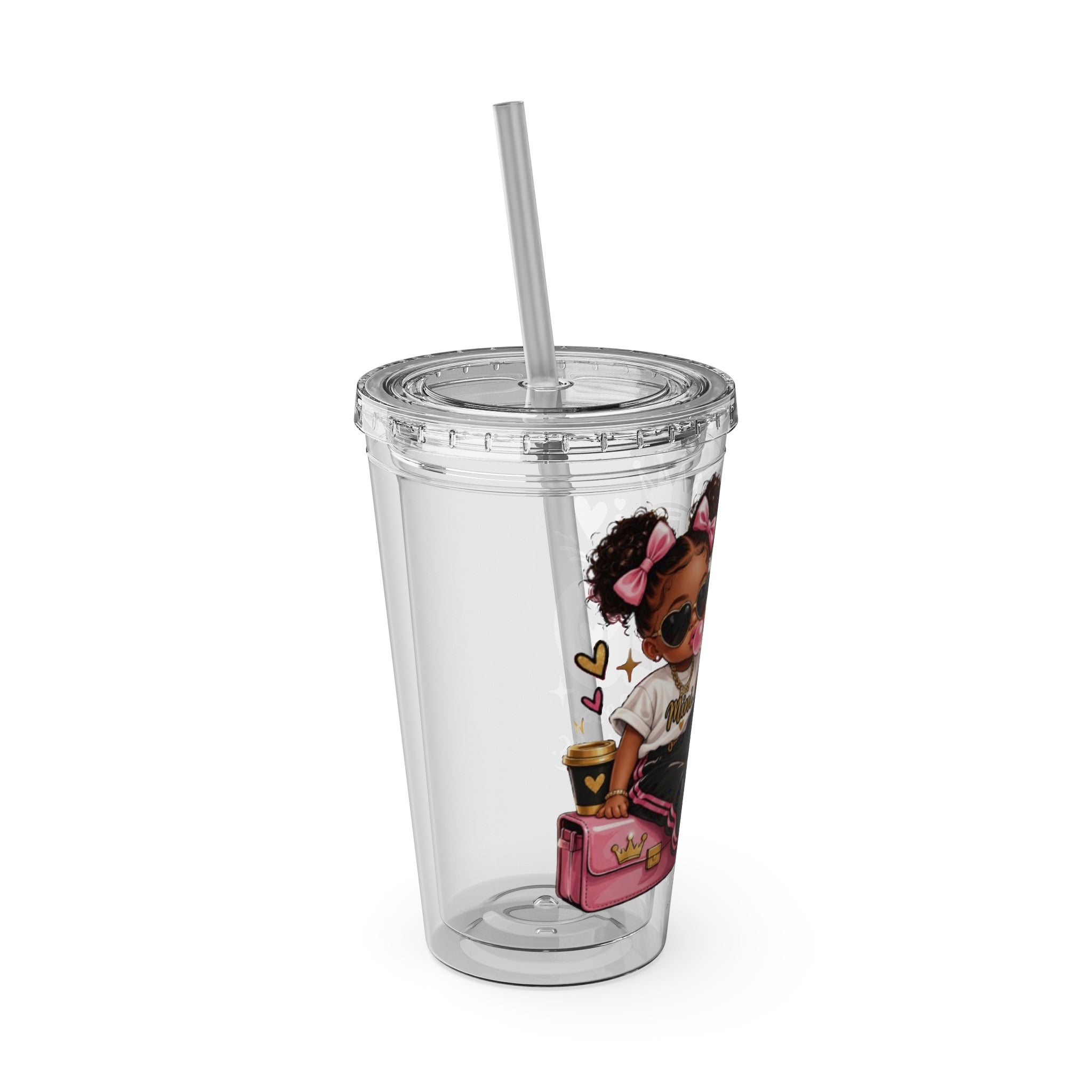 Mini CEO 16oz Tumbler with Straw – Cute Boss Girl Insulated Drink Cup