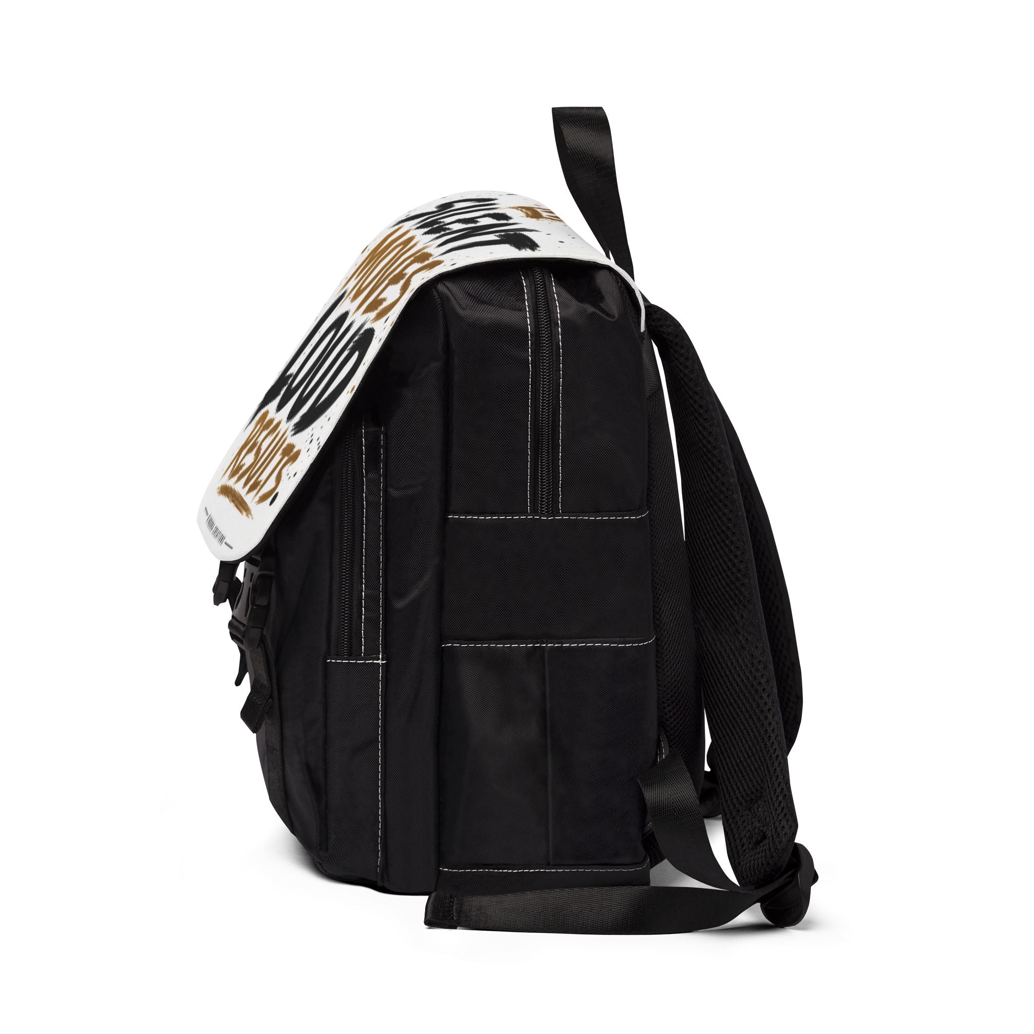 Silent Moves Loud Results Backpack – Motivational Streetwear Laptop Bag for Men