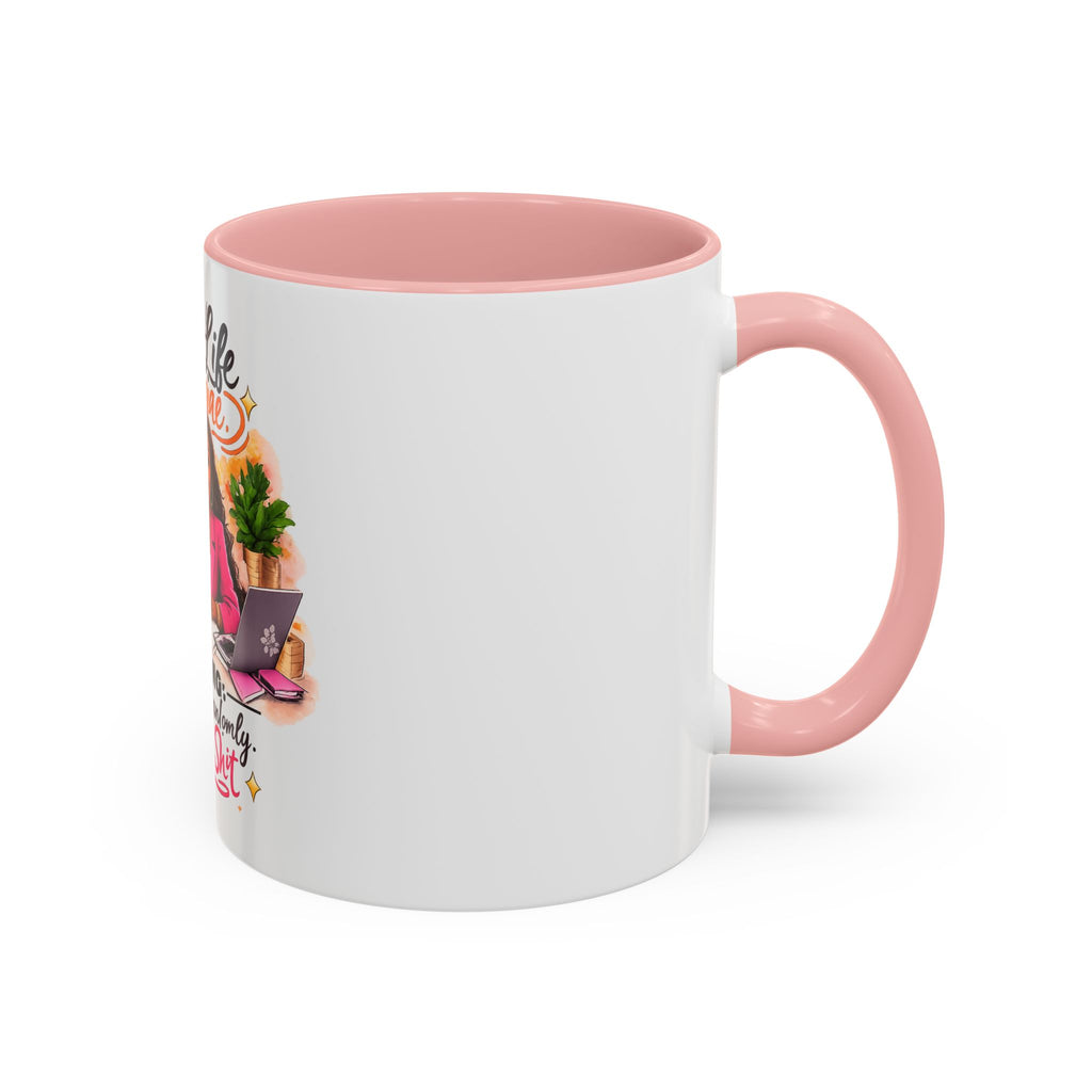 Create the Life You Imagine Coffee Mug — "Warning: May Start Randomly Designing Shit"