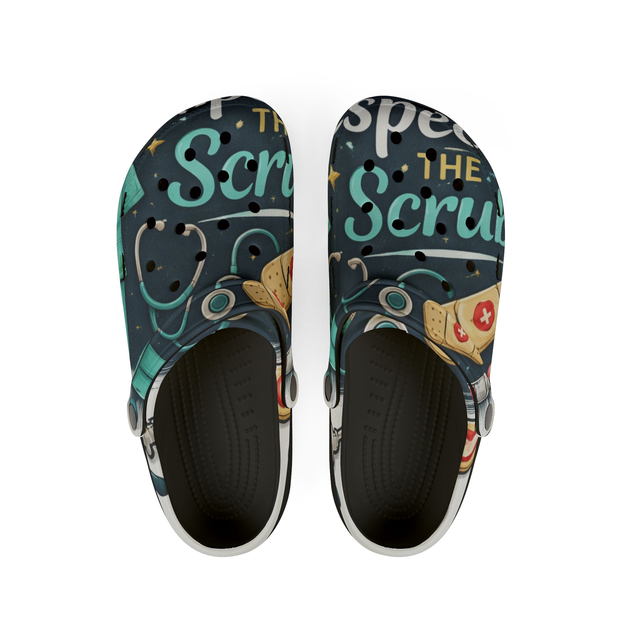 Nurse Appreciation EVA Clogs – "Spread the Scrubs" Medical Staff Foam Shoes