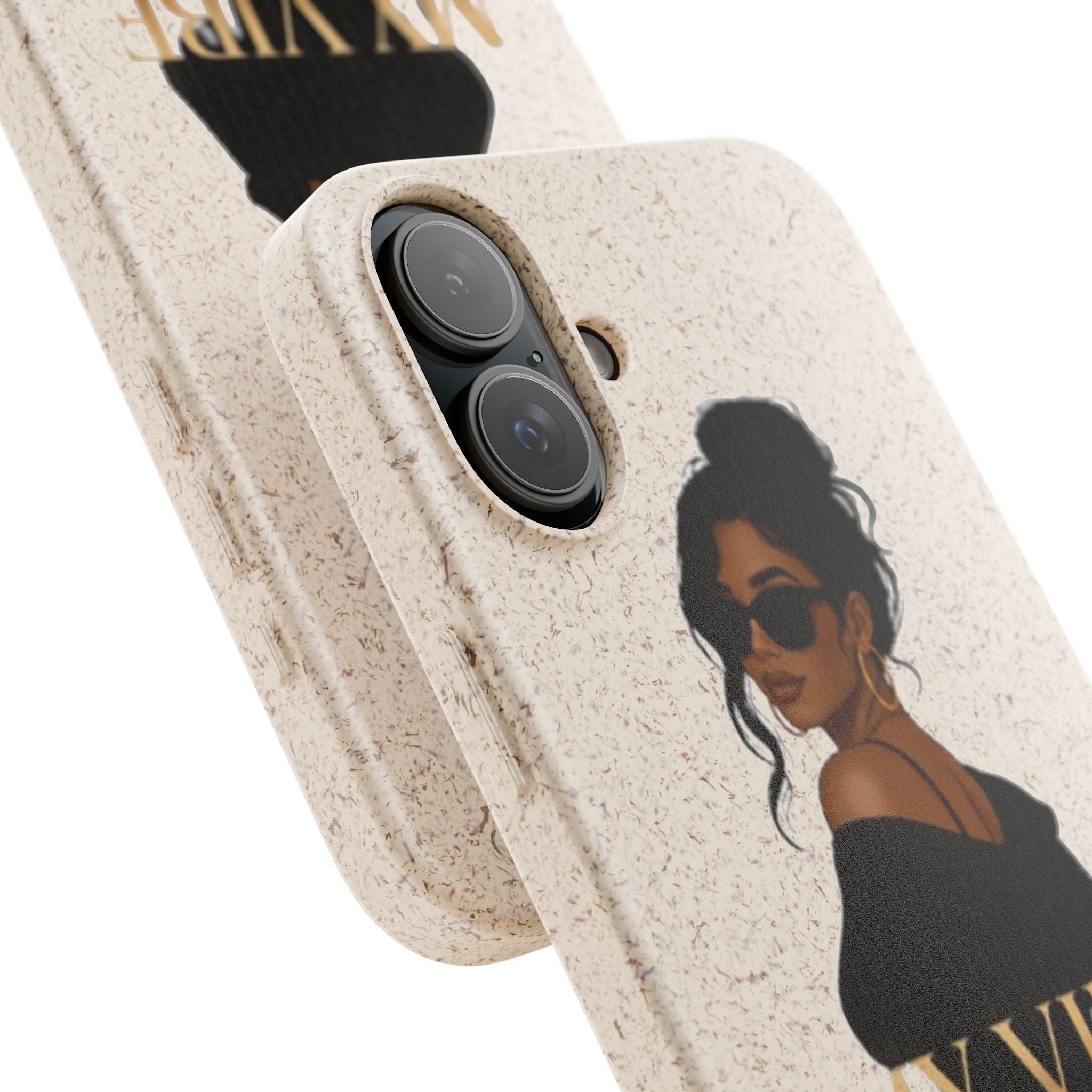 Biodegradable Phone Case — 'My Vibe Speaks Before I Do' Stylish Eco-Friendly Phone Cover
