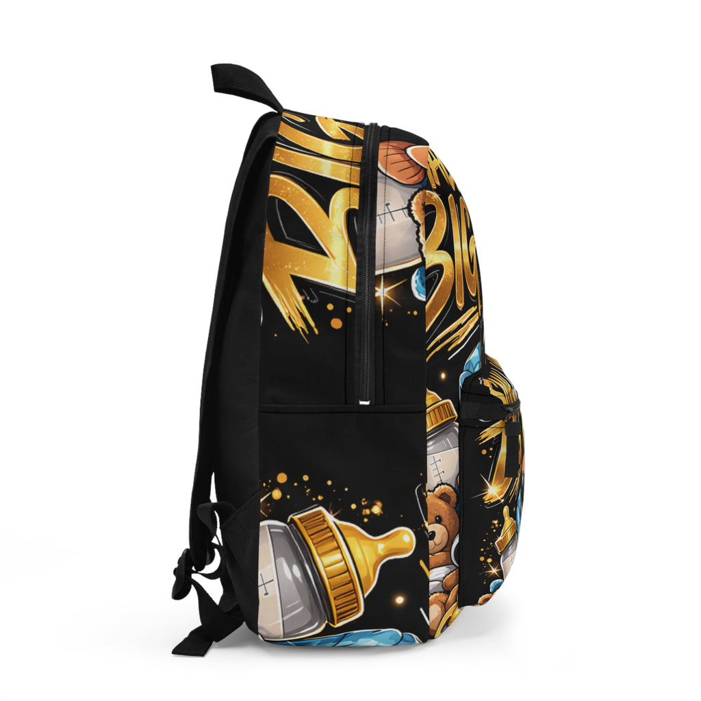 Backpack — "Small Human Big Boss" Urban Baby Graphic Backpack