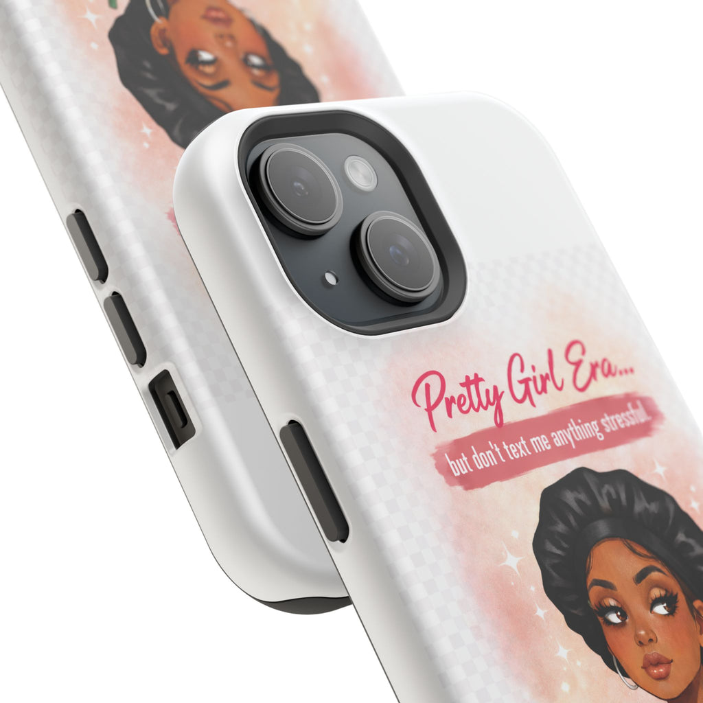 Phone Case — "Pretty Girl Era" Magnetic Impact-Resistant Case (Coffee & Bonnet Design)