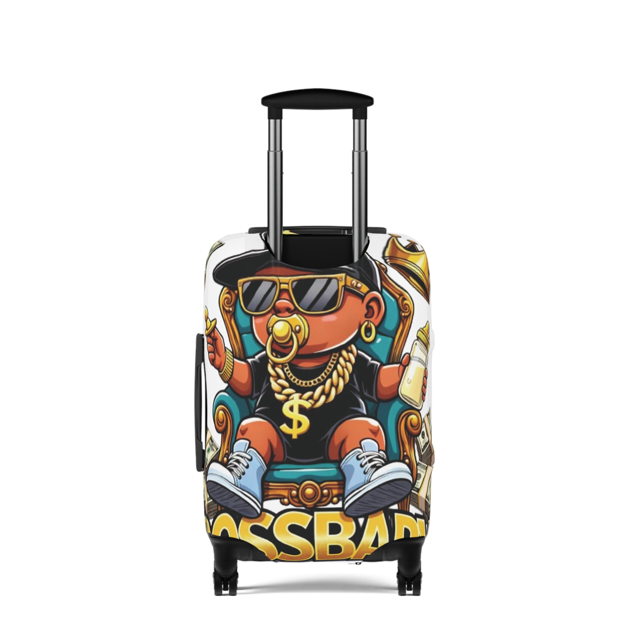 Boss Baby Luggage Cover — Funky Cartoon Hip-Hop Baby Design