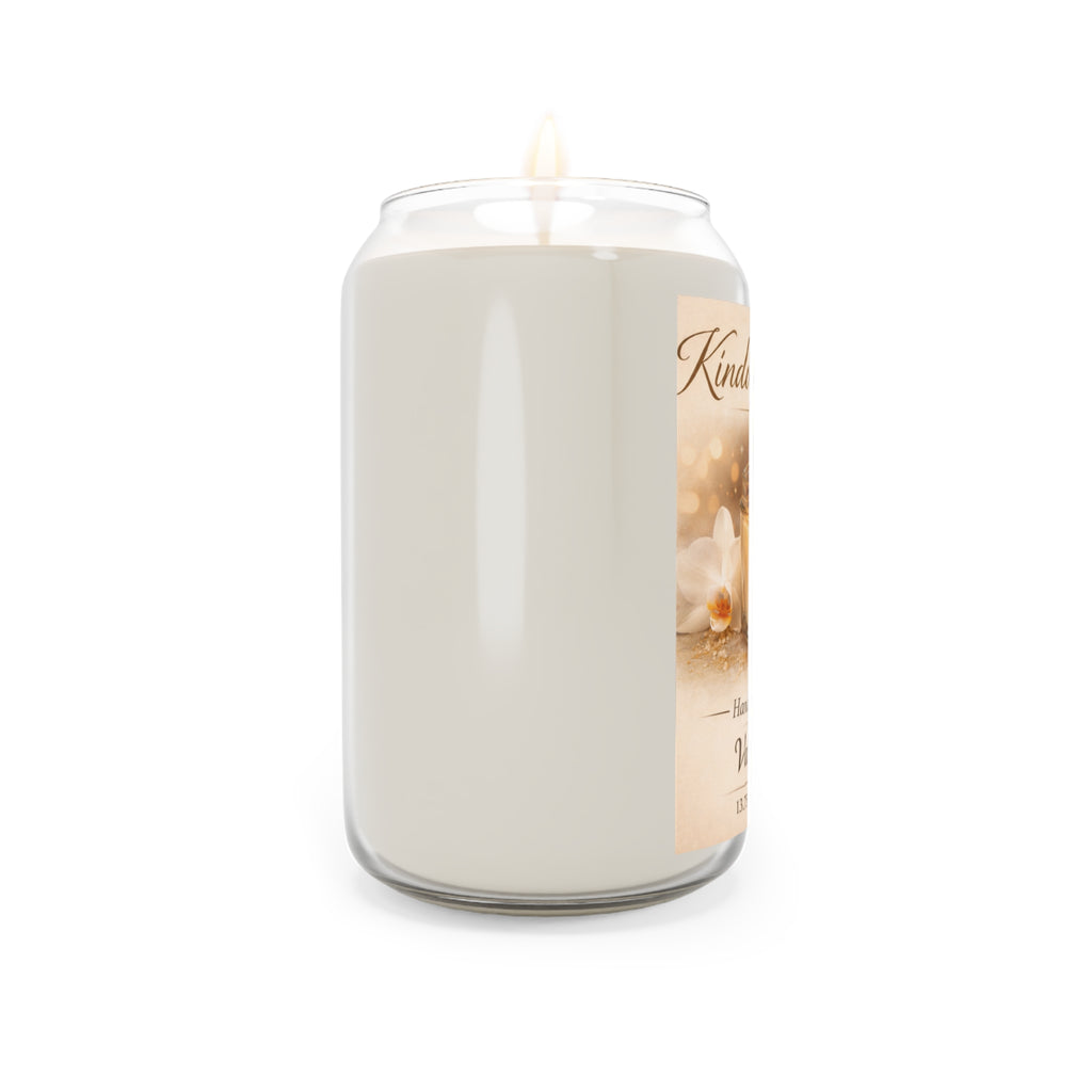 Vanilla Bean Scented Soy Candle — 13.75 oz Handcrafted Jar