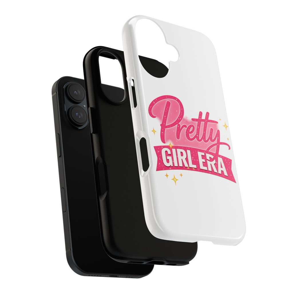 Phone Case — "Pretty Girl Era" Pink Glitter Graphic Tough Case