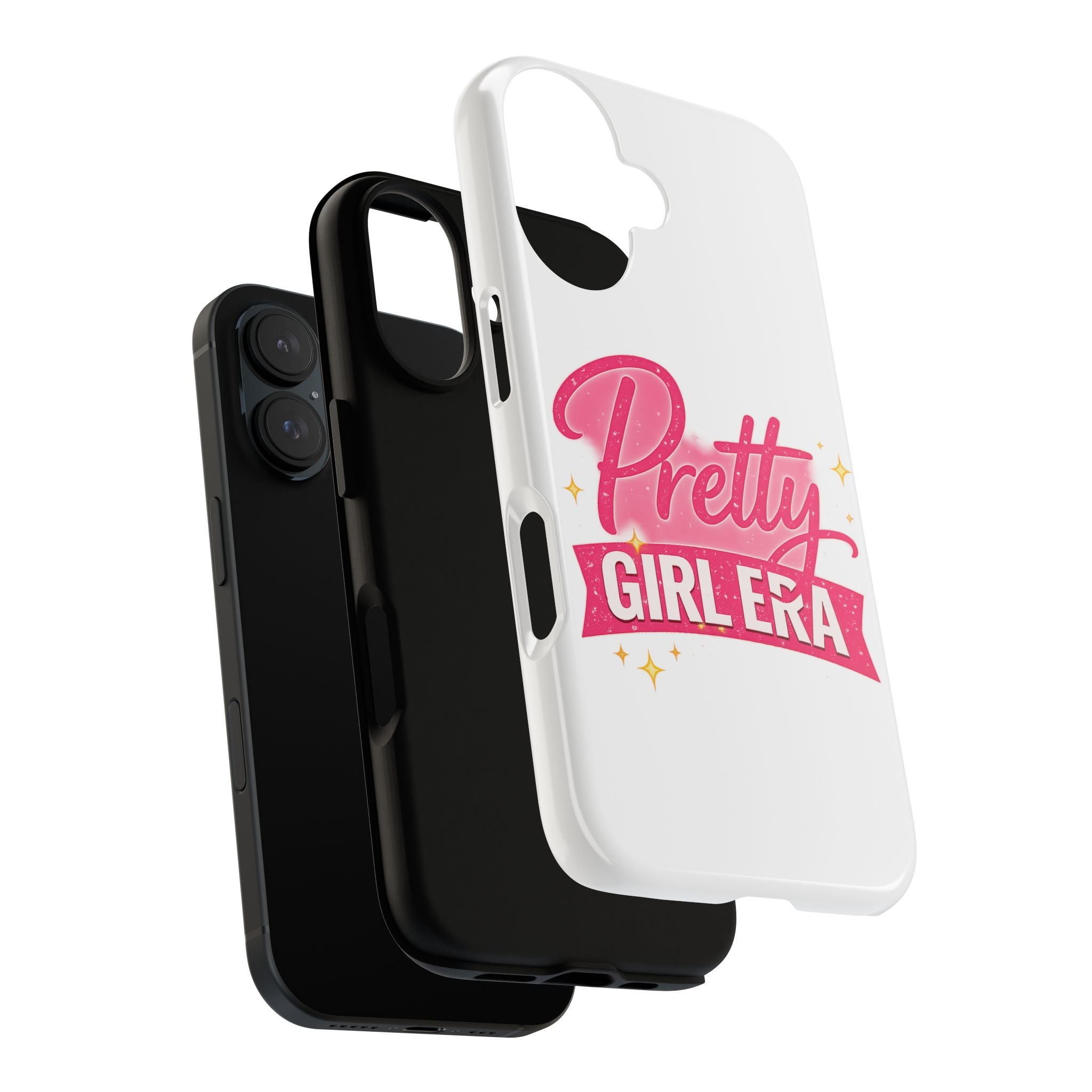 Phone Case — "Pretty Girl Era" Pink Glitter Graphic Tough Case