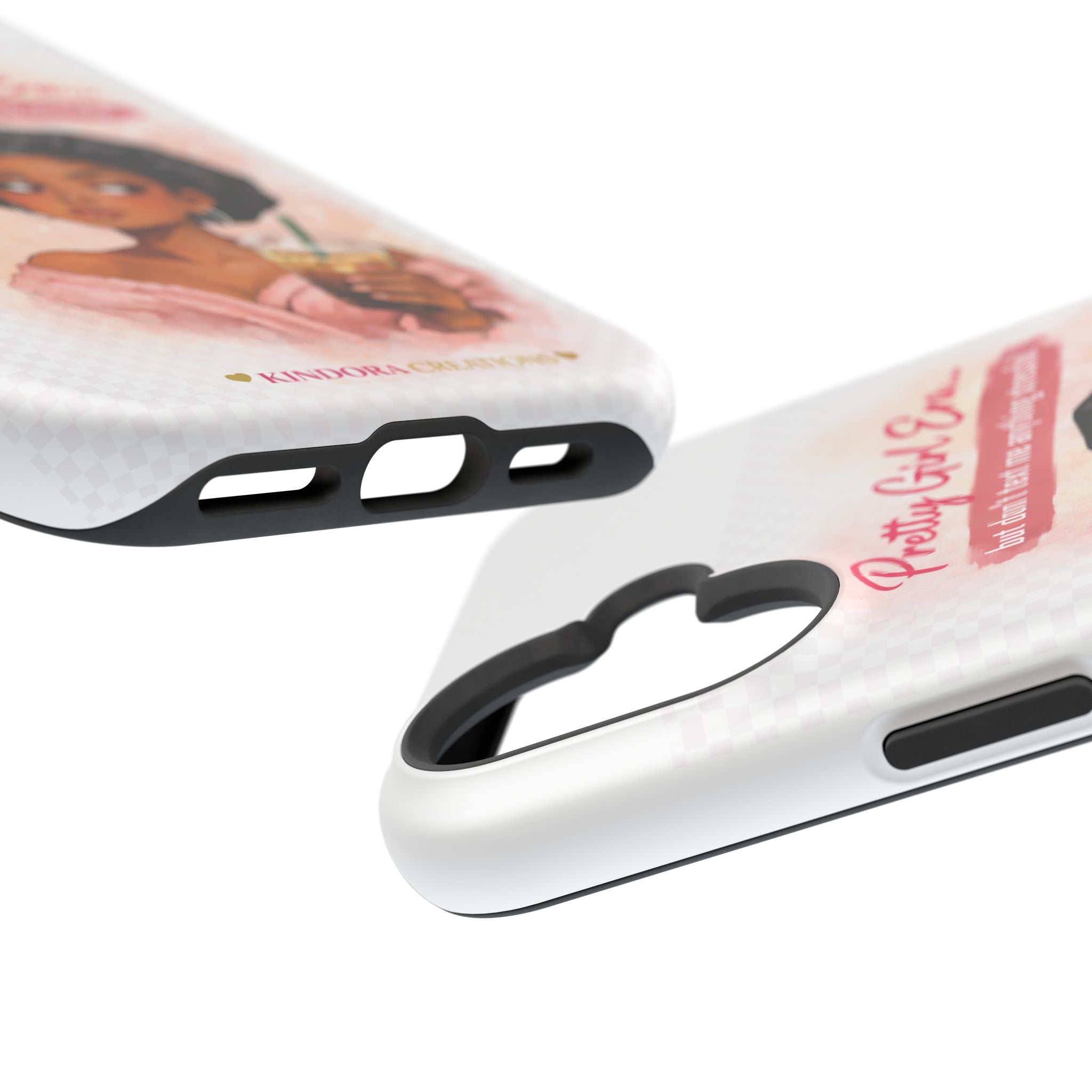 Phone Case — "Pretty Girl Era" Magnetic Impact-Resistant Case (Coffee & Bonnet Design)