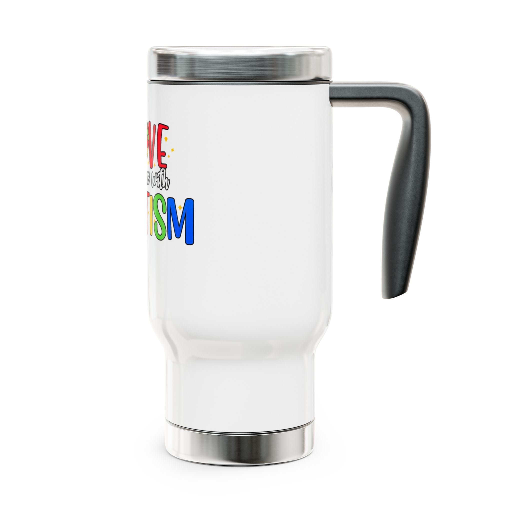 Autism Awareness Travel Mug – “I Love Someone With Autism” 14oz Stainless Steel