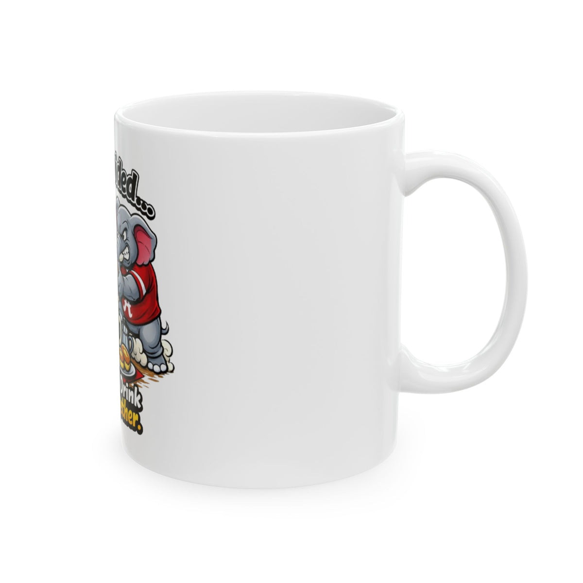 House Divided Football Rivalry Mug | But We Still Drink Coffee Together Ceramic Mug