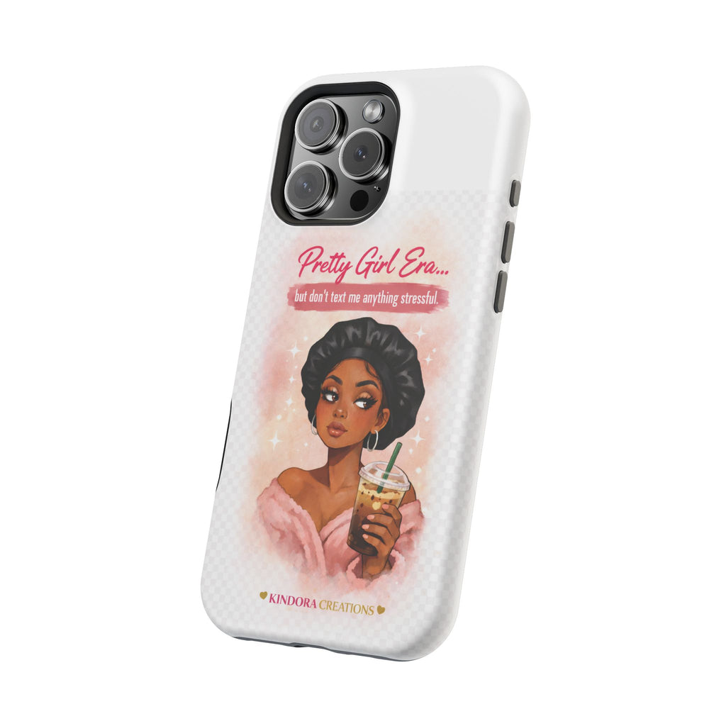 Phone Case — "Pretty Girl Era" Magnetic Impact-Resistant Case (Coffee & Bonnet Design)