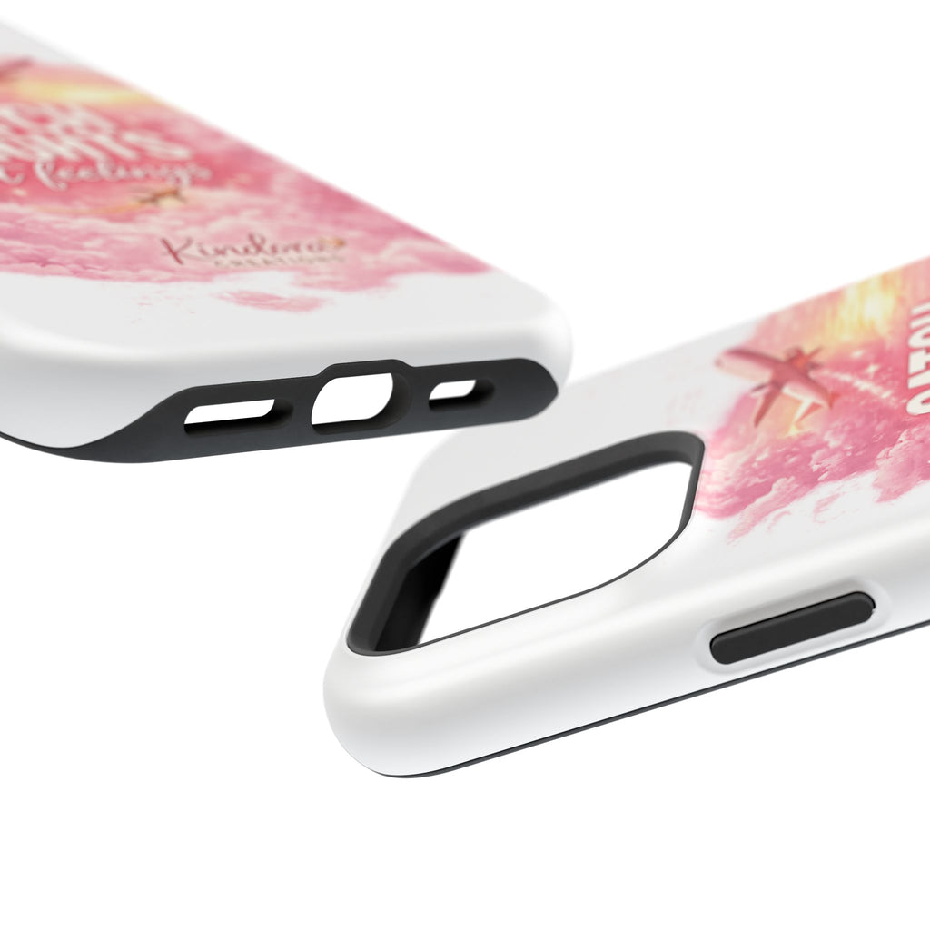 iPhone Case — "Catch Flights Not Feelings" Magnetic Impact-Resistant Travel Phone Case
