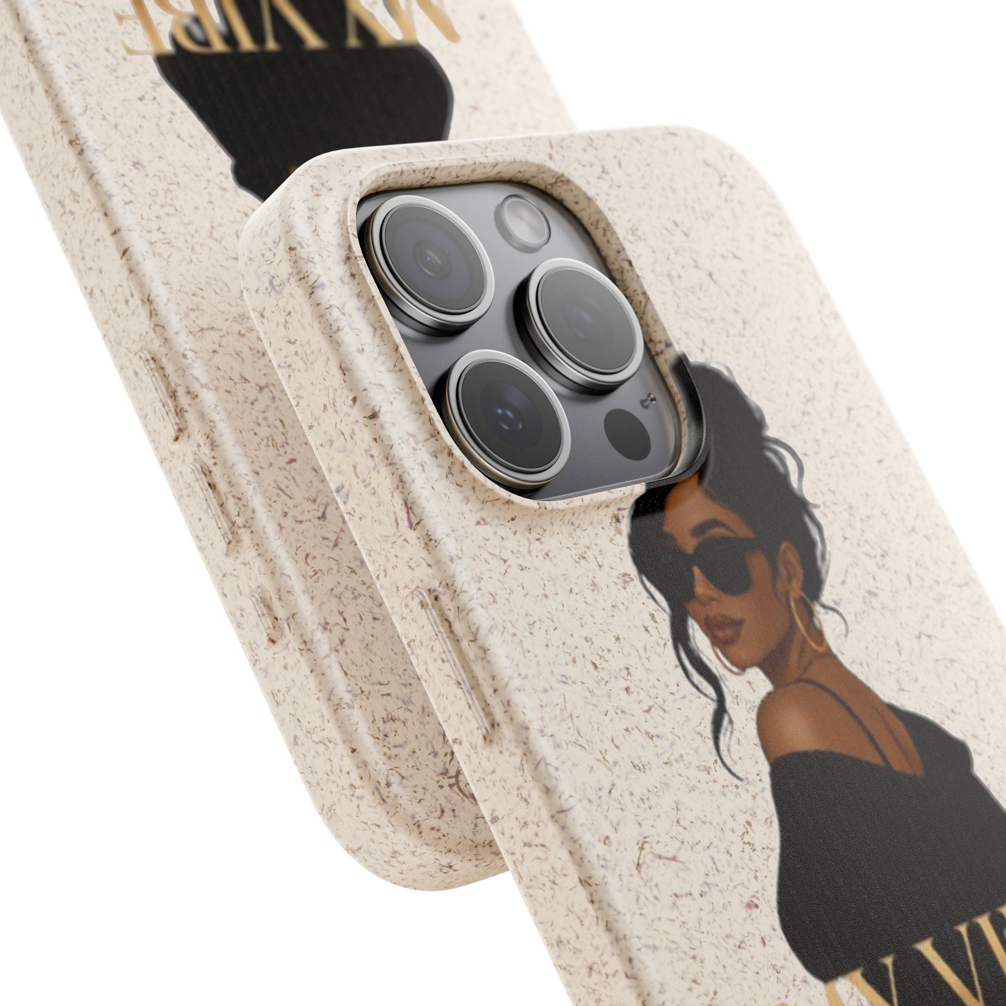 Biodegradable Phone Case — 'My Vibe Speaks Before I Do' Stylish Eco-Friendly Phone Cover
