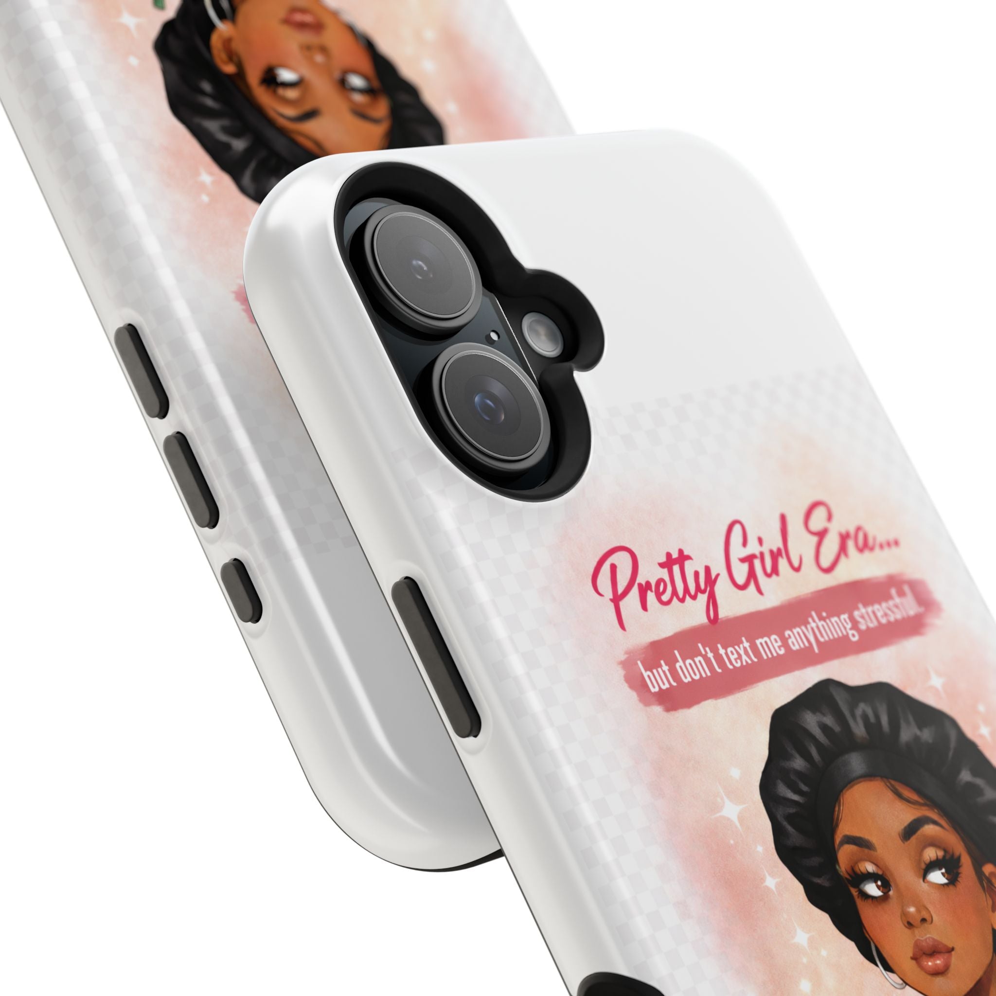 Phone Case — "Pretty Girl Era" Magnetic Impact-Resistant Case (Coffee & Bonnet Design)
