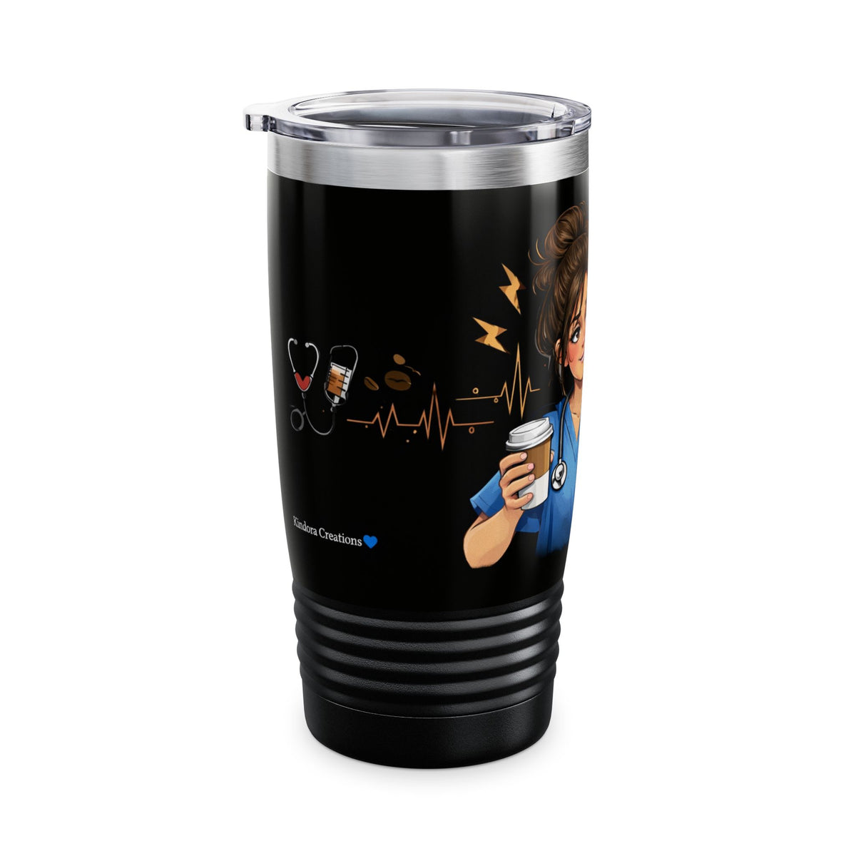 Nurse Coffee Tumbler — 20oz Insulated Ringneck Travel Cup