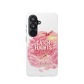 iPhone Case — "Catch Flights Not Feelings" Magnetic Impact-Resistant Travel Phone Case