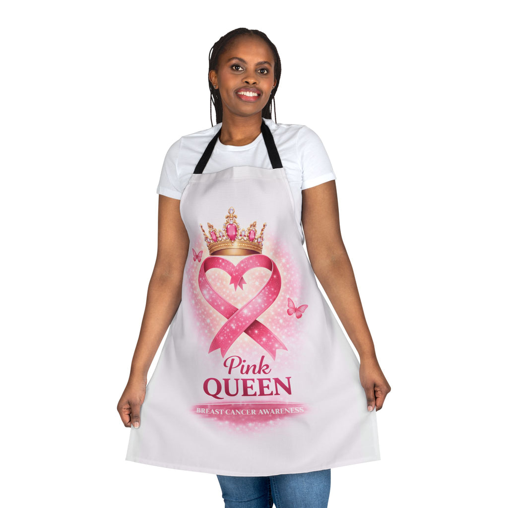 Pink Queen Apron — Breast Cancer Awareness Ribbon Chef Apron