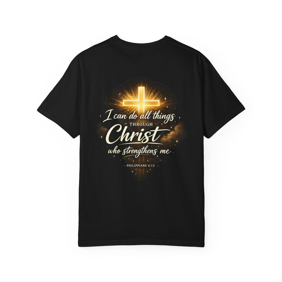 Faith Cross T-Shirt — "I Can Do All Things" Inspirational Christian Tee