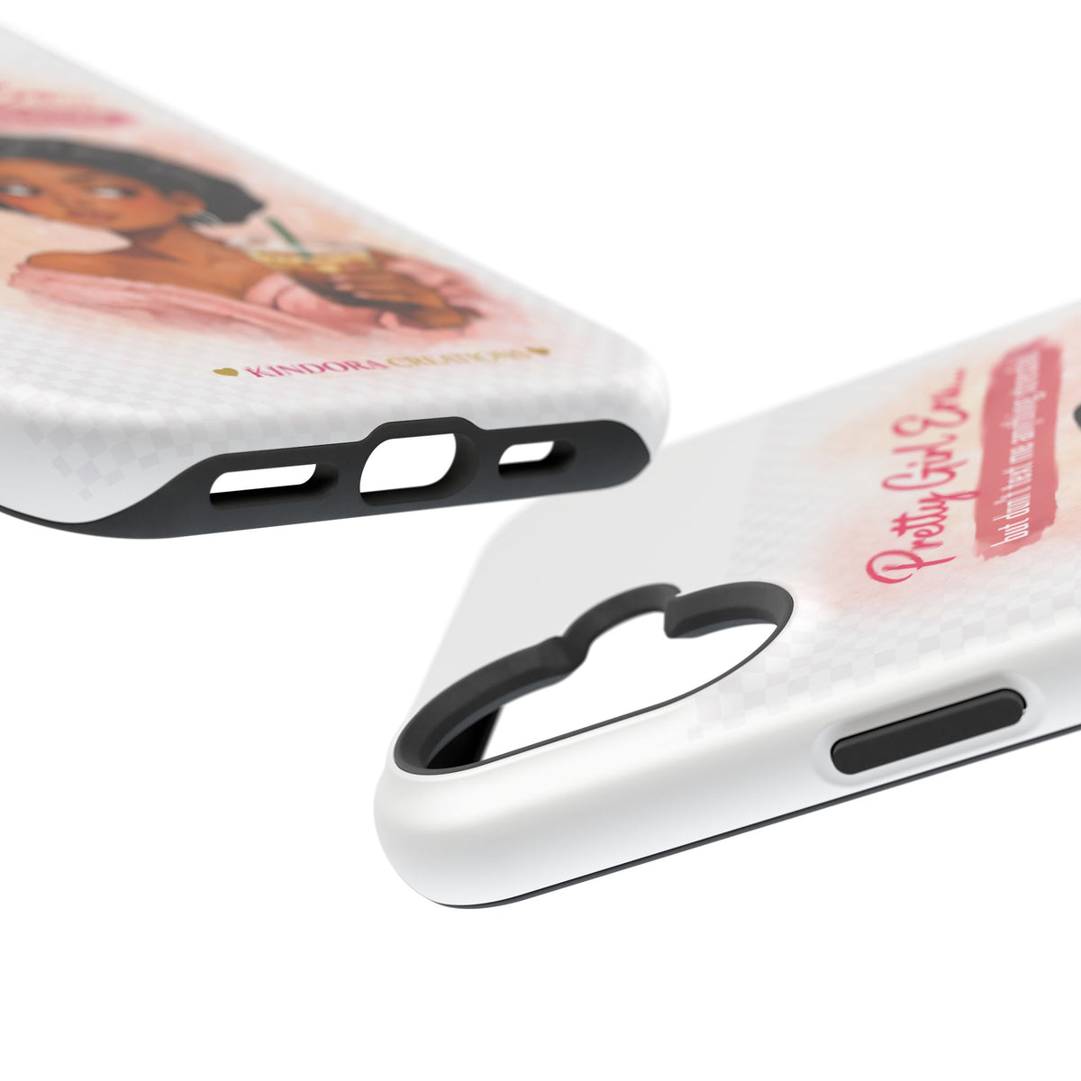 Phone Case — "Pretty Girl Era" Magnetic Impact-Resistant Case (Coffee & Bonnet Design)