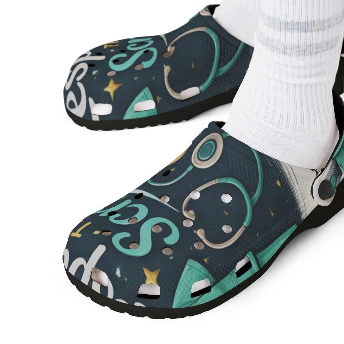 Nurse Appreciation EVA Clogs – "Spread the Scrubs" Medical Staff Foam Shoes