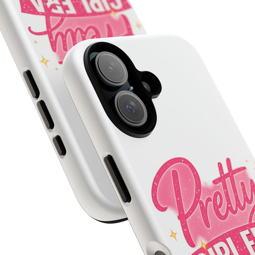 Phone Case — "Pretty Girl Era" Pink Glitter Graphic Tough Case