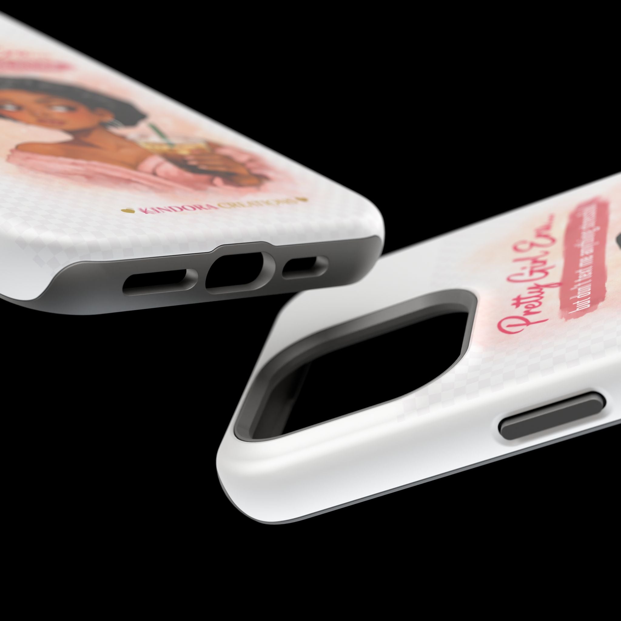 Phone Case — "Pretty Girl Era" Magnetic Impact-Resistant Case (Coffee & Bonnet Design)