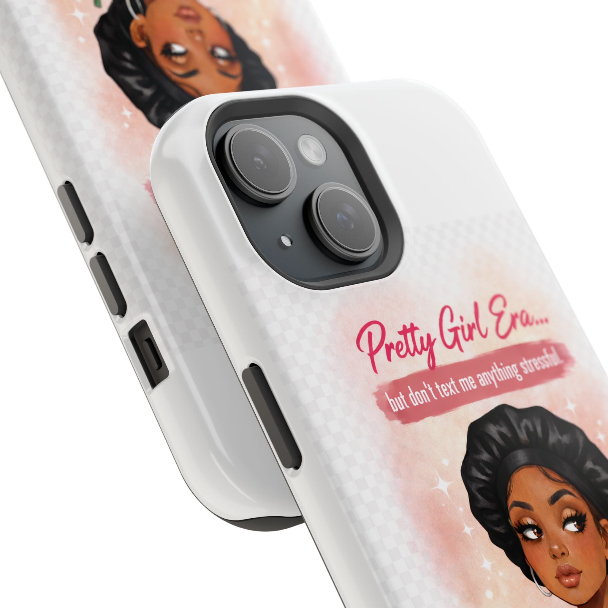 Phone Case — "Pretty Girl Era" Magnetic Impact-Resistant Case (Coffee & Bonnet Design)