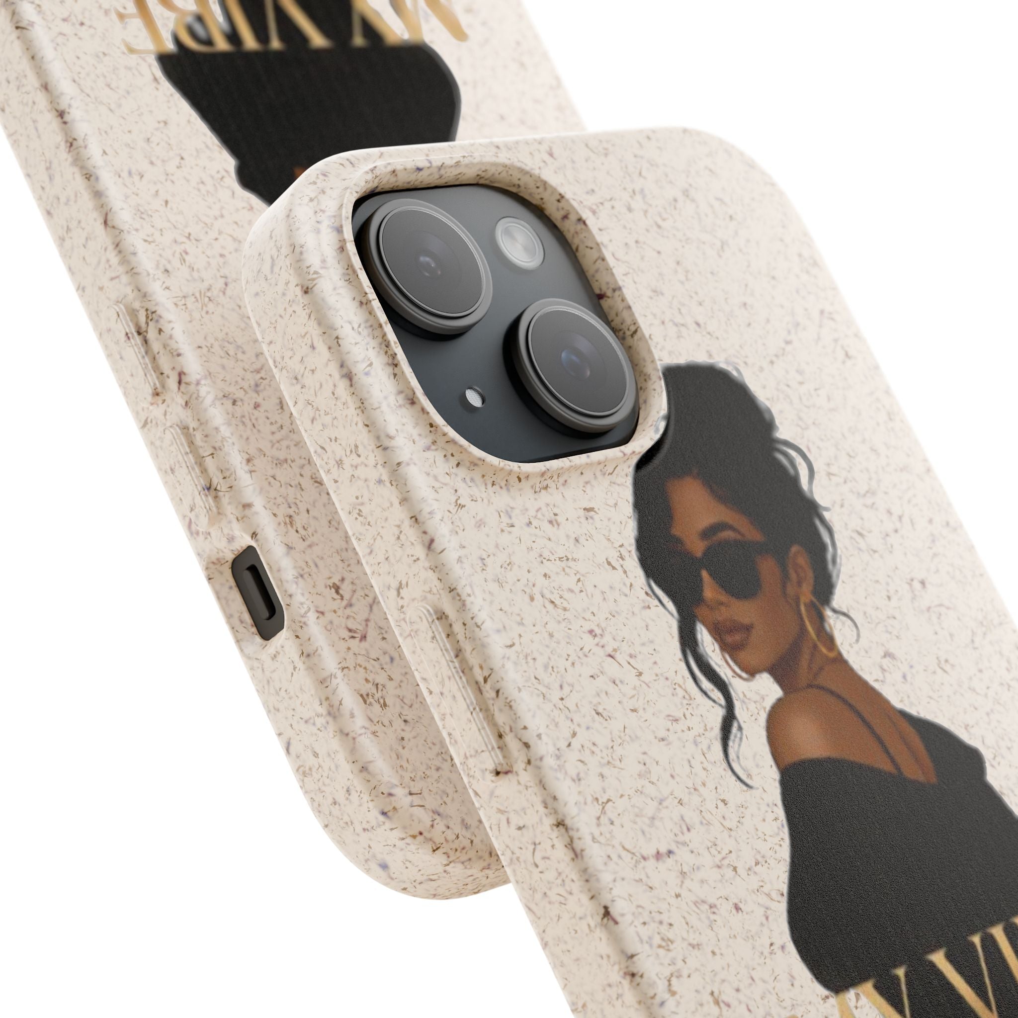 Biodegradable Phone Case — 'My Vibe Speaks Before I Do' Stylish Eco-Friendly Phone Cover