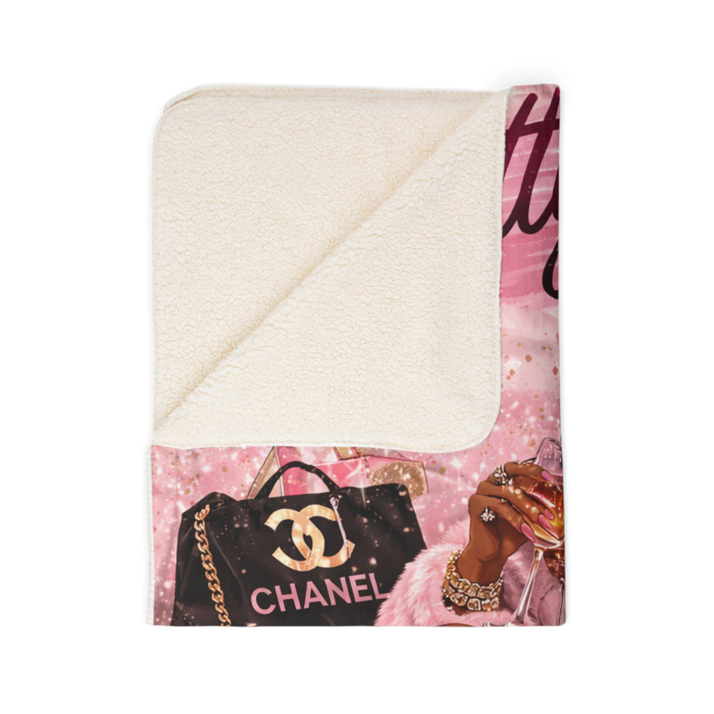 Pretty Girl Era Pink Luxury Sherpa Blanket