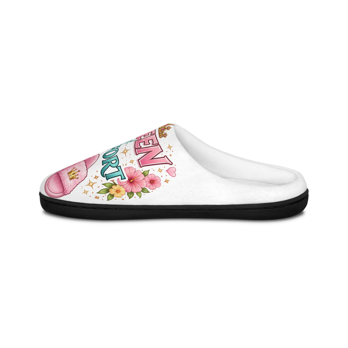 Queen of Comfort Women's Slippers — Cozy Floral Indoor House Shoes