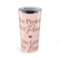 20oz Tumbler — "She Protects Her Peace" Insulated Travel Mug