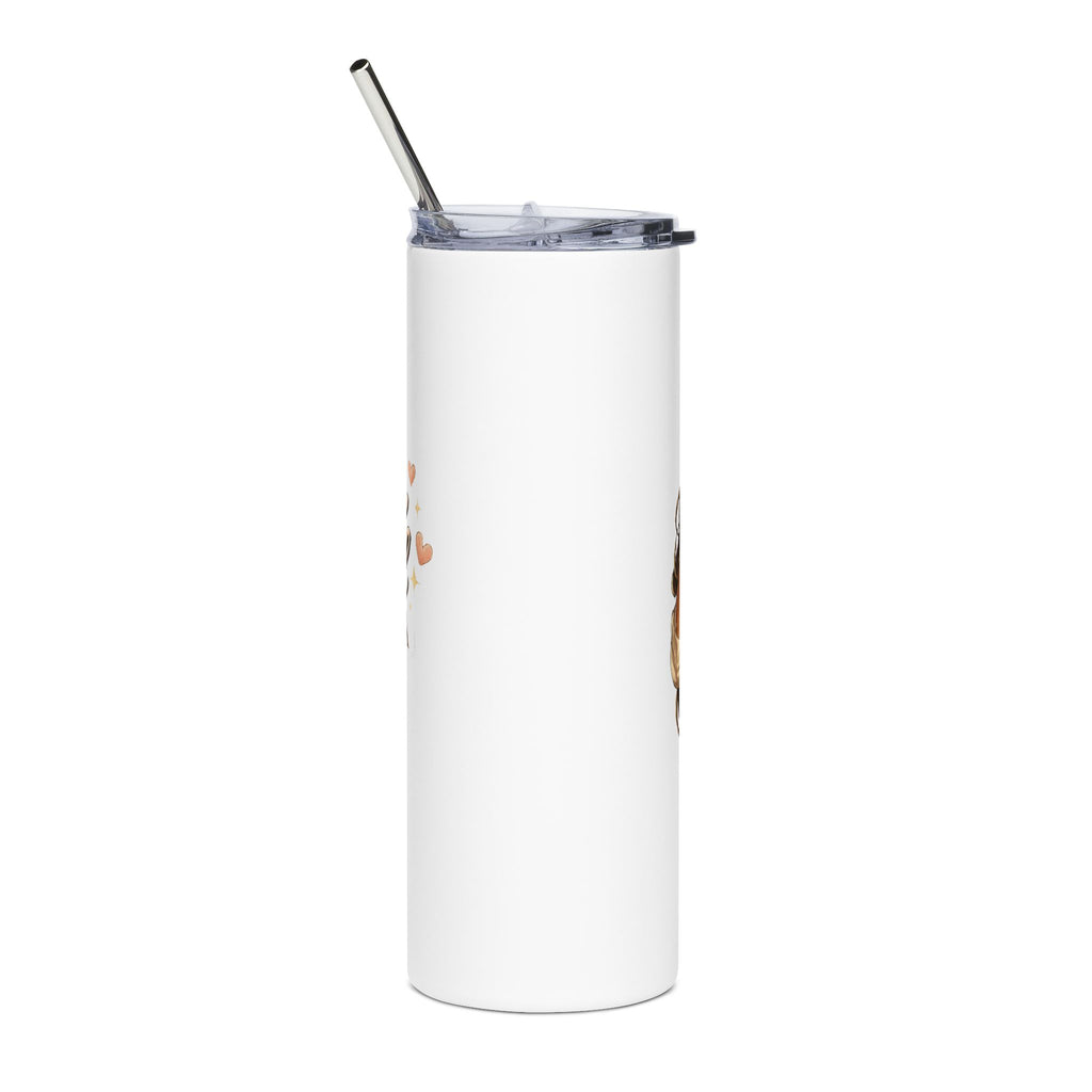 Chic Black Girl Magic Illustration Tumbler | 20oz Stainless Steel