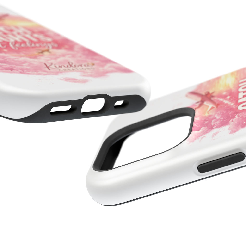 iPhone Case — "Catch Flights Not Feelings" Magnetic Impact-Resistant Travel Phone Case
