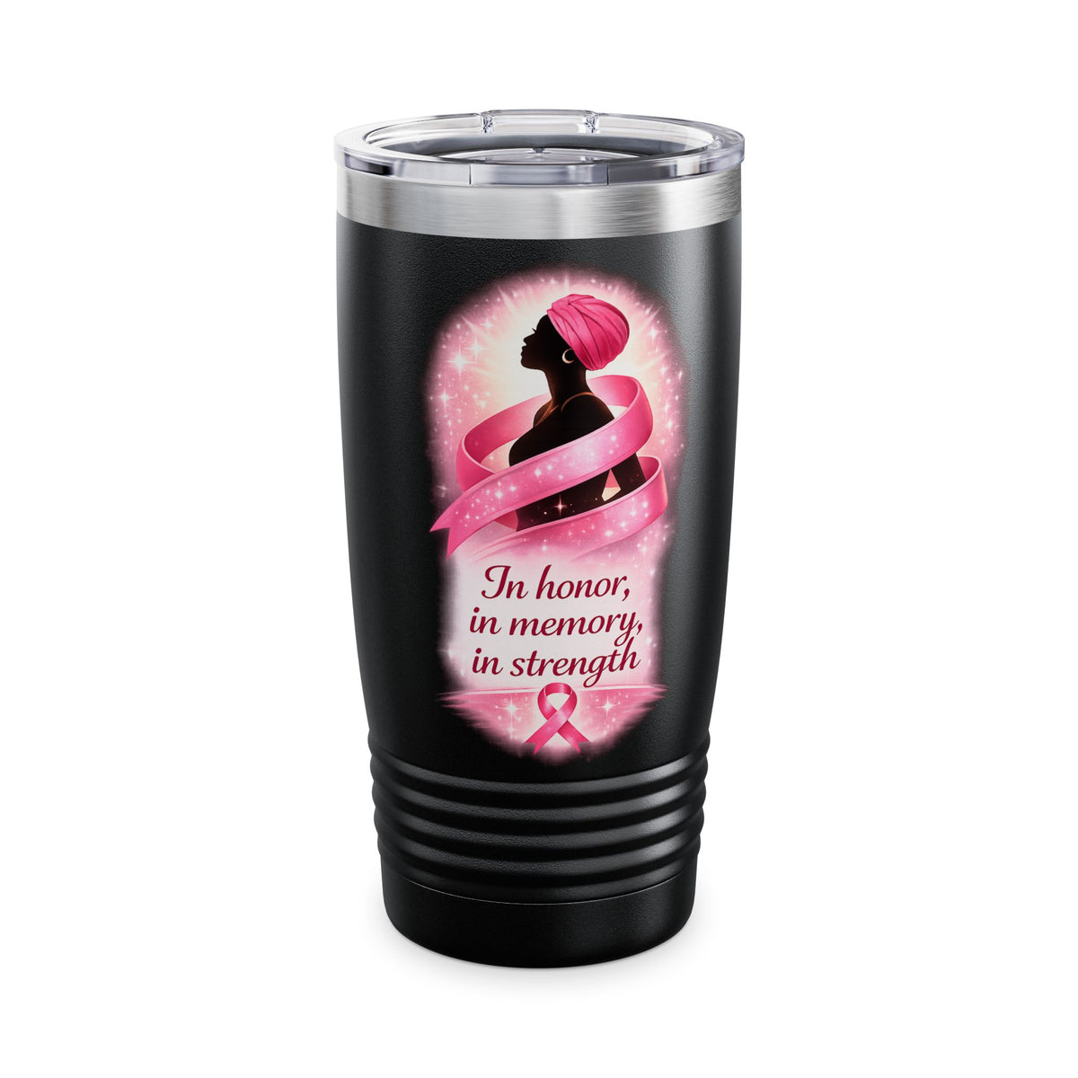 Breast Cancer Awareness 20oz Tumbler — "In Honor, In Memory, In Strength"