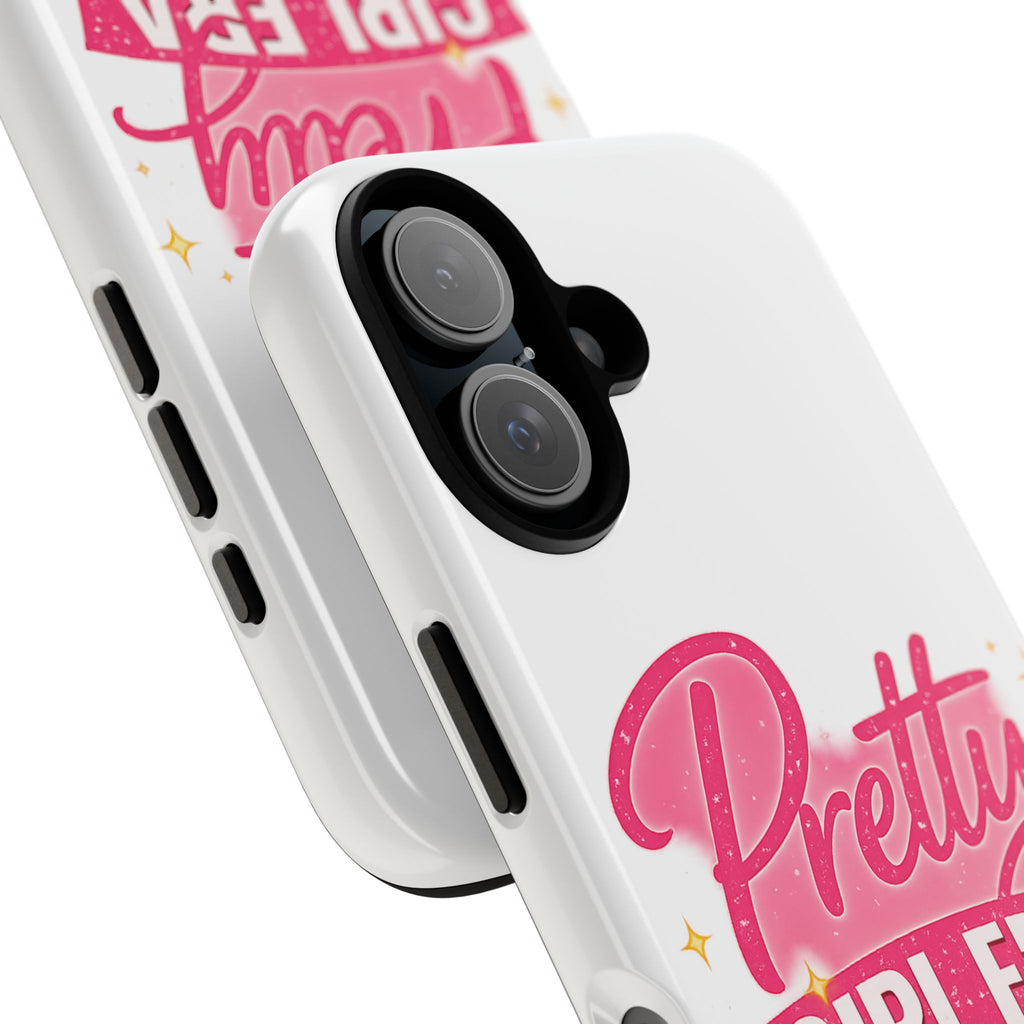 Phone Case — "Pretty Girl Era" Pink Glitter Graphic Tough Case