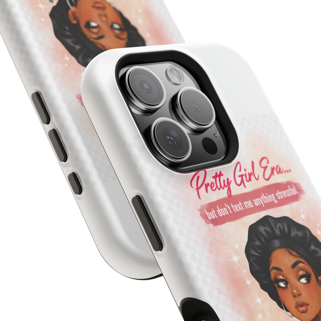 Phone Case — "Pretty Girl Era" Magnetic Impact-Resistant Case (Coffee & Bonnet Design)