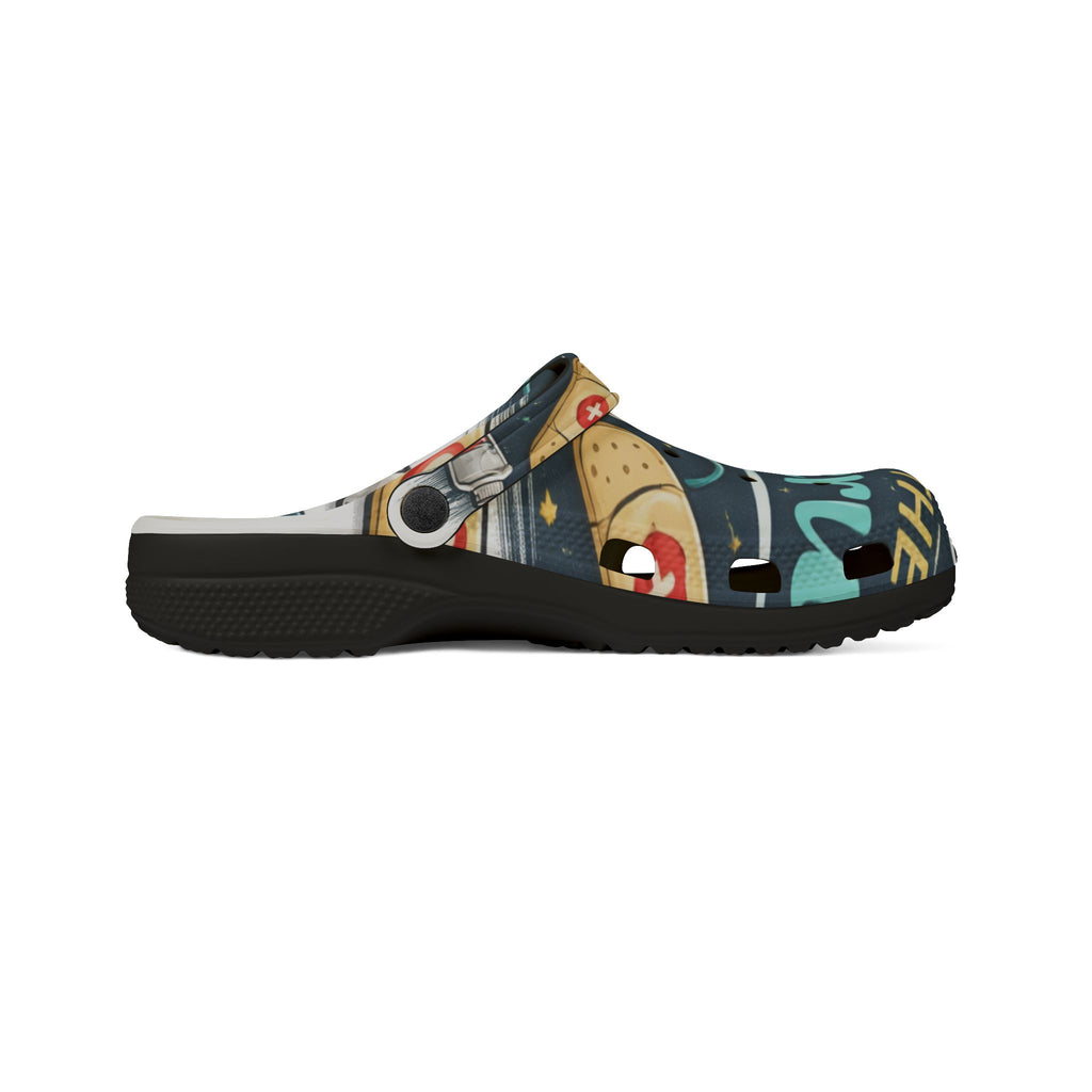 Nurse Appreciation EVA Clogs – "Spread the Scrubs" Medical Staff Foam Shoes