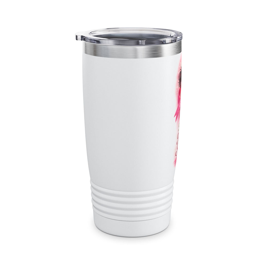 Breast Cancer Awareness 20oz Tumbler — “Fueled by Faith & Strength”